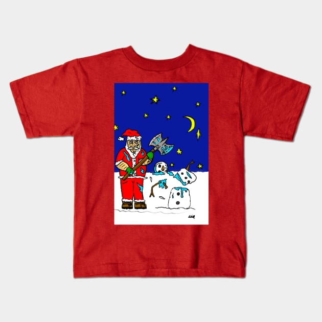 Ho Ho Homicide Kids T-Shirt by SimplyMrHill